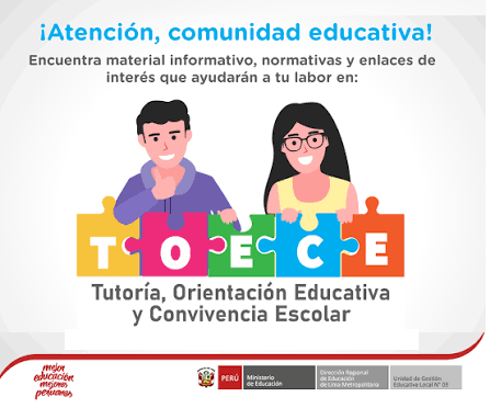 Tutoría, Orientación Educativa y Convivencia Escolar